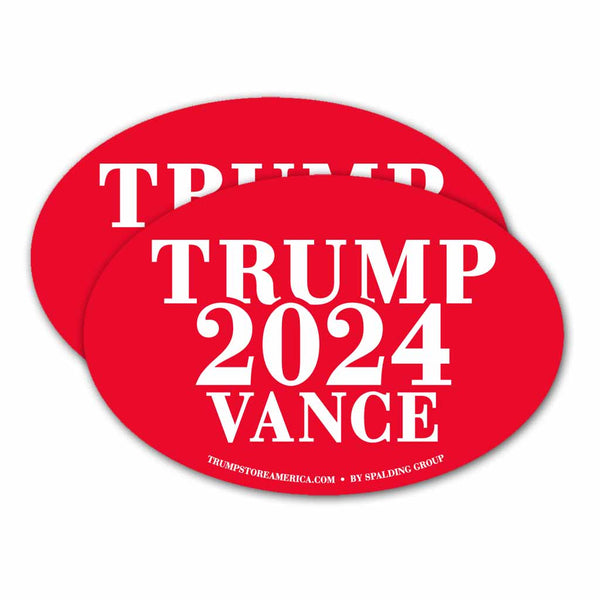 (Pack of 2) Bumper Sticker - Trump Vance 2024