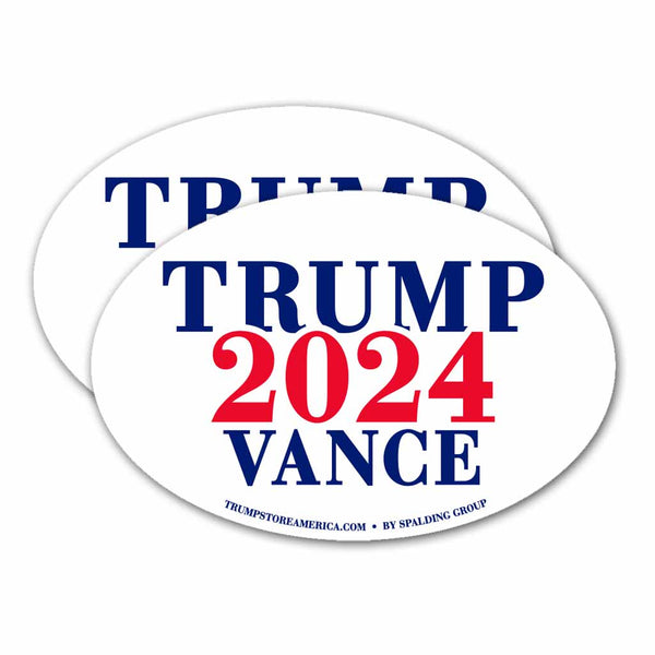 Trump Vance 2024 Bumper Sticker - 4 Color Pack