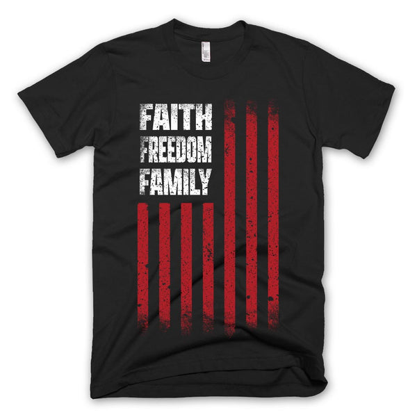 Faith Freedom Family T-shirt