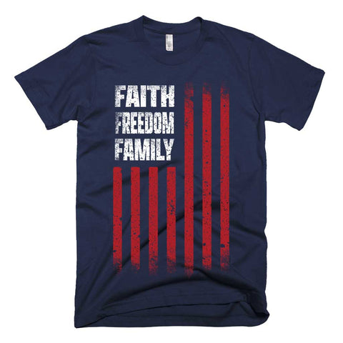 Faith Freedom Family T-shirt