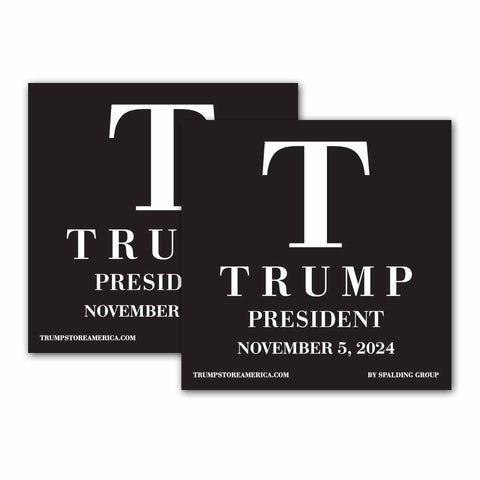 (Pack of 2) T Trump President Bumper Sticker