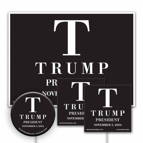 Yard Sign Kit - T Trump President