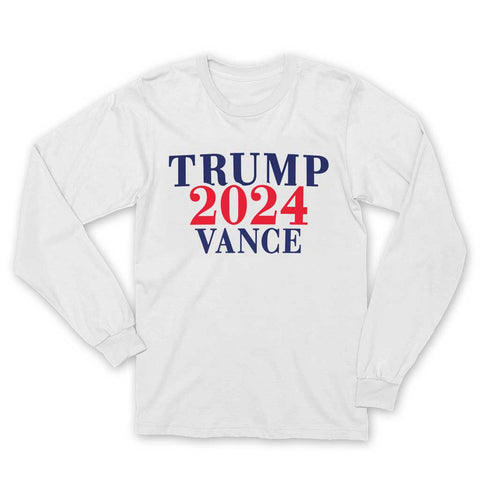 Trump Vance 2024 Long Sleeve Tee - White