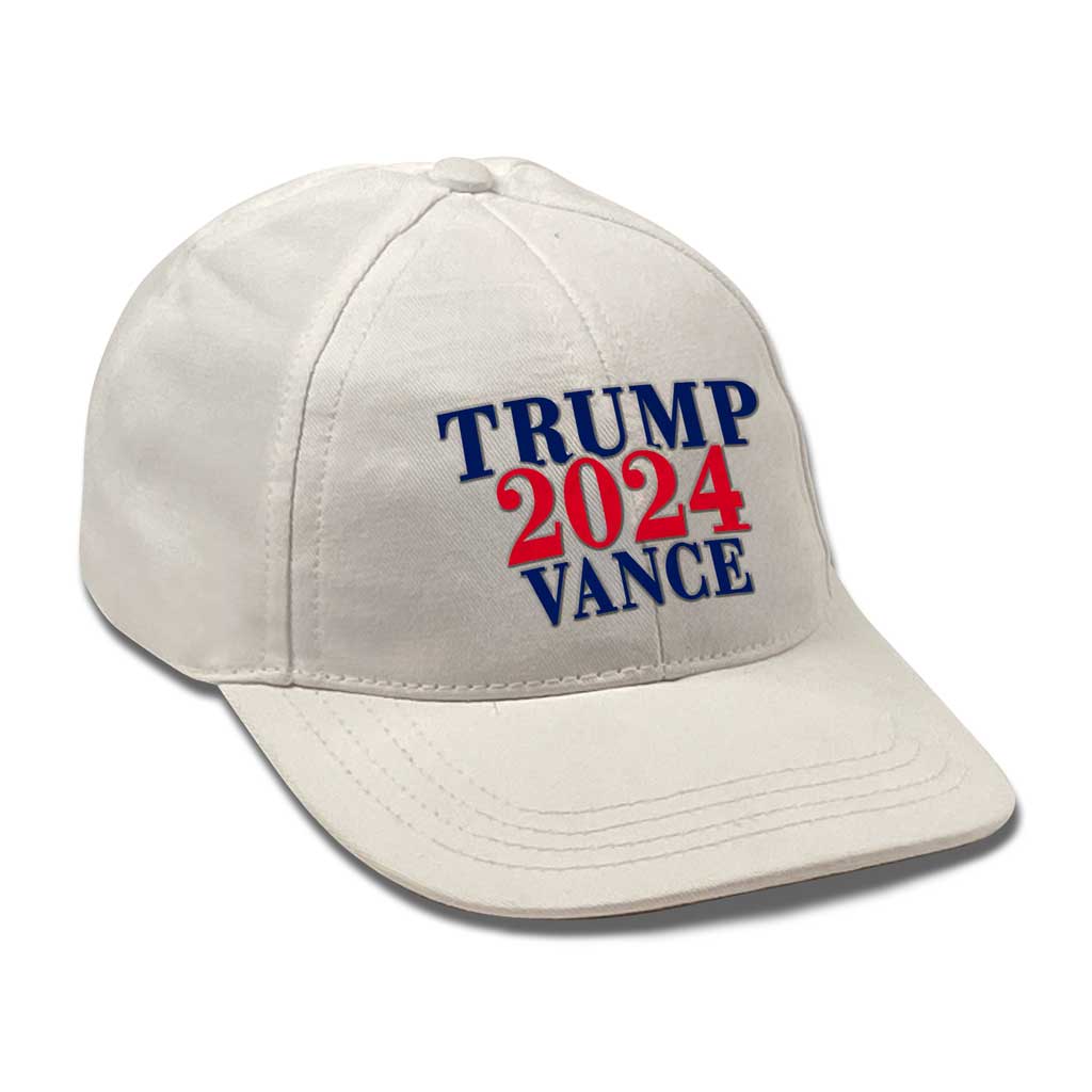 Trump Vance 2024 Hat - White - Made In USA