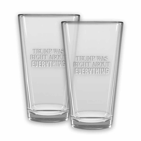 Trump Was Right - Micro-Brew Glasses (set of 2)