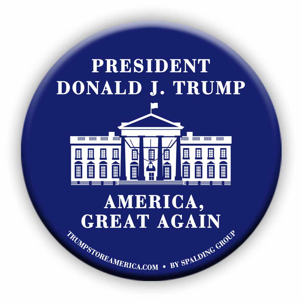 Trump White House Button